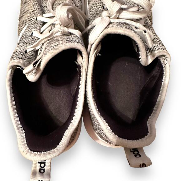 Adidas Women's Cloudfoam Pure Athletic White & Gray Running Shoes Sz 10 - Picture 7 of 11